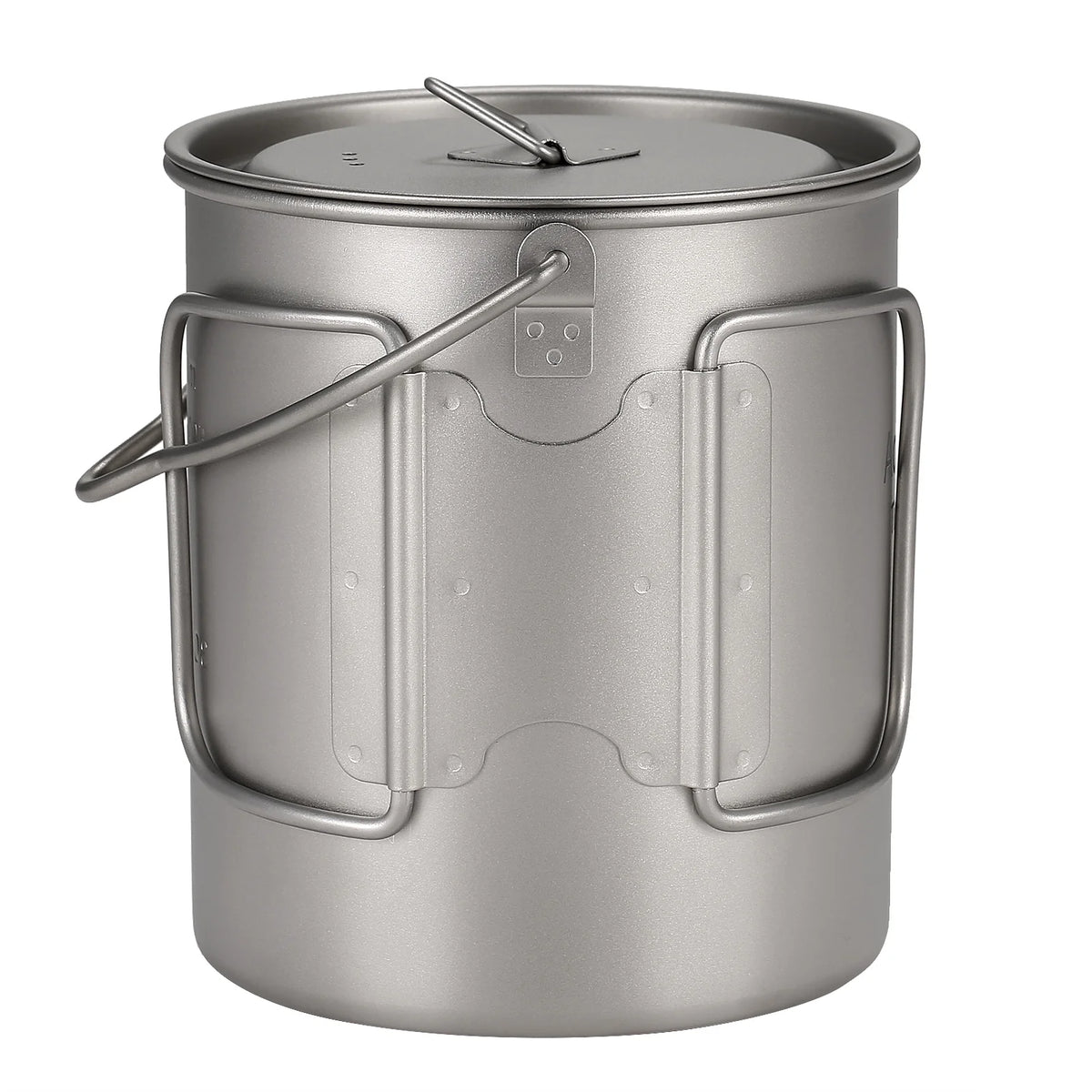 750ml Titanium Pot with Lid and Foldable Handle U8206