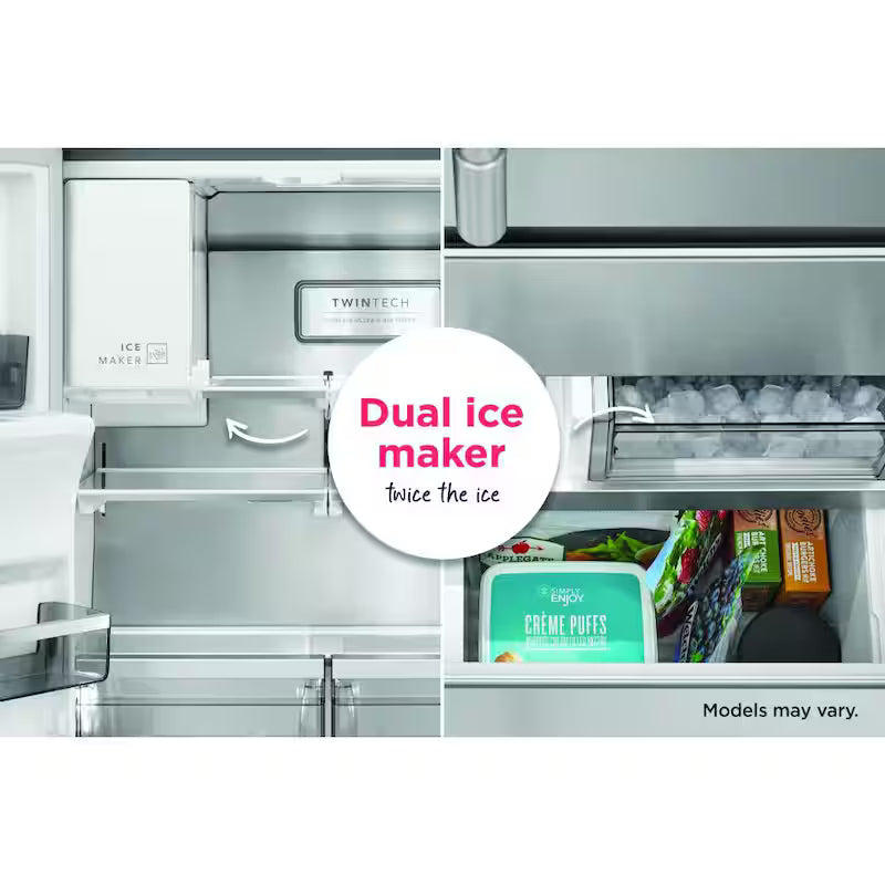27.8 cu. ft. Black Stainless Steel French Door Refrigerator E520