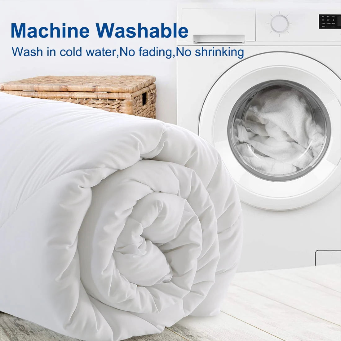 Queen White Down Alternative Comforter V6543
