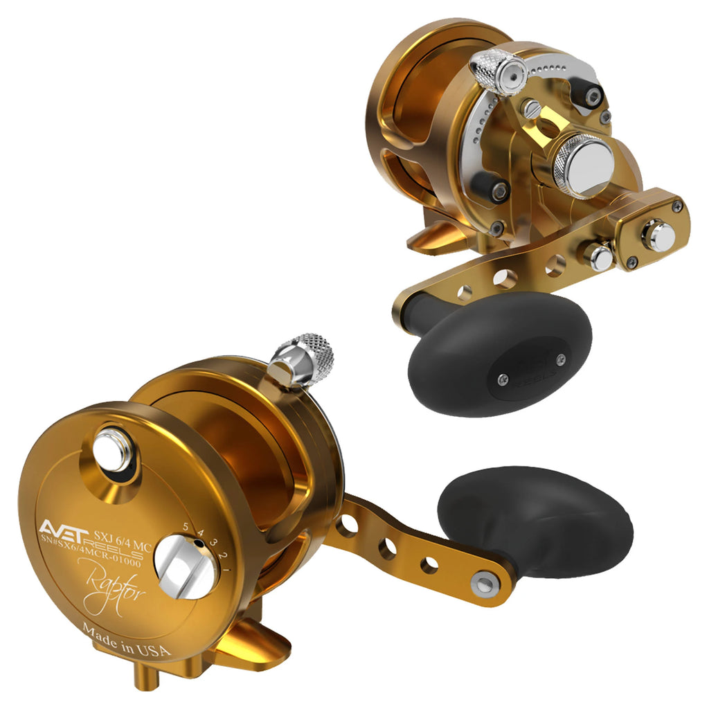 Red 2-Speed Lever Drag Casting Reel Q5828