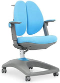 Adjustable Height Ergonomic Computer Chair with Casters and Footrest (Blue) B921