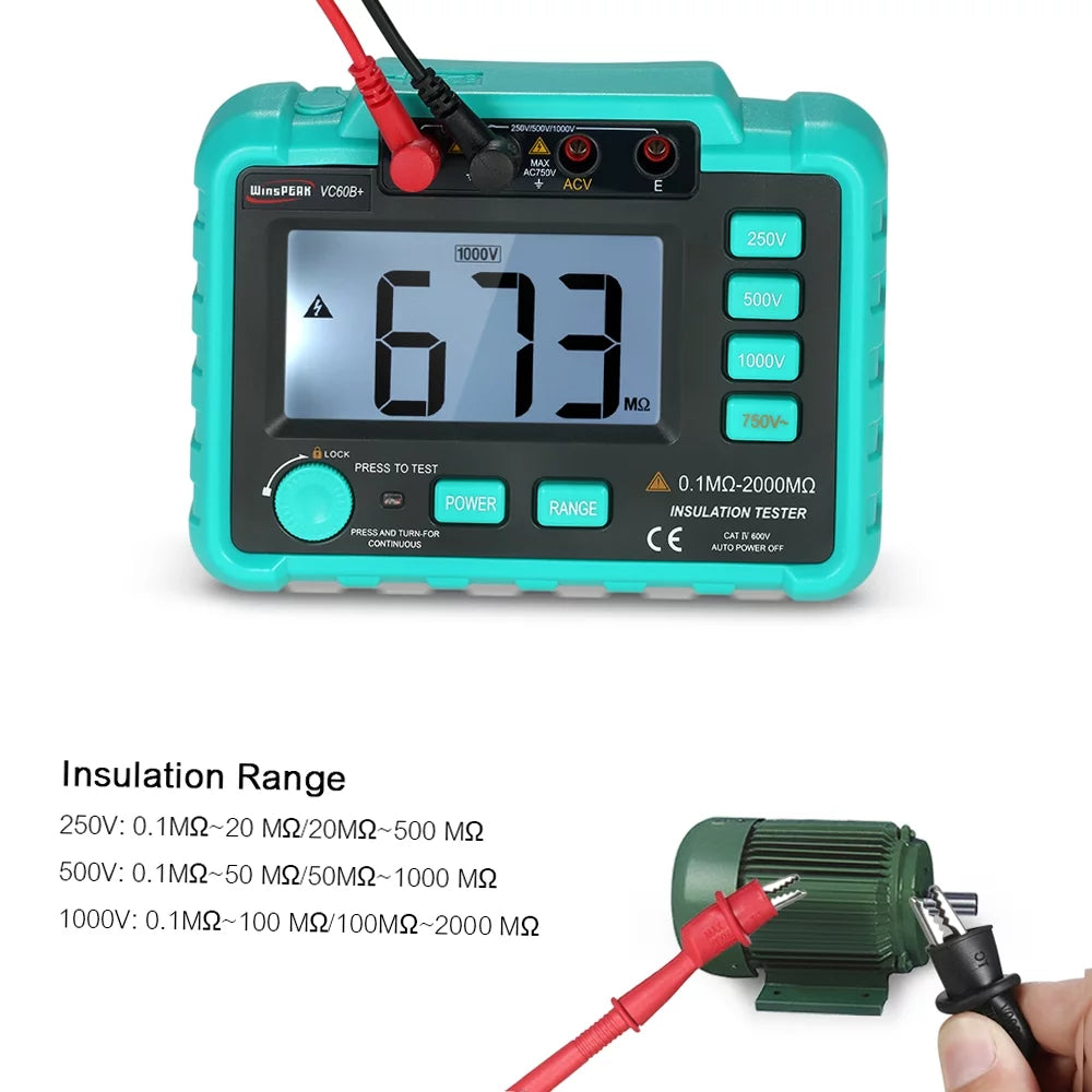 Insulation Resistance Tester Megohm Meter R623
