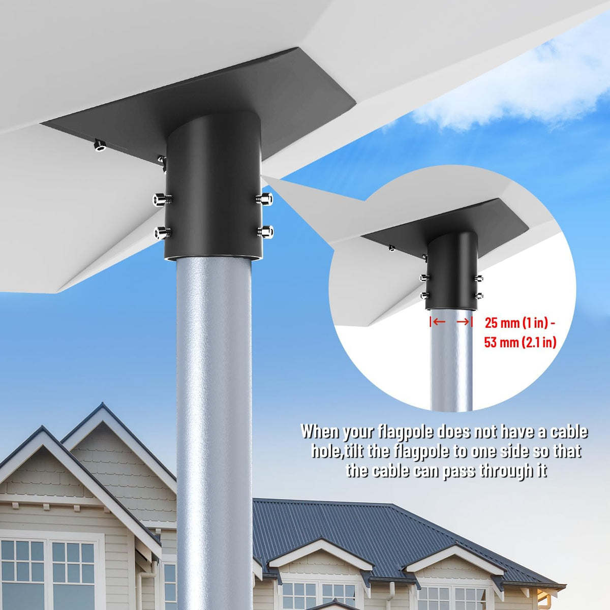 Black Starlink Gen 3 Roof Mount Adapter F9705