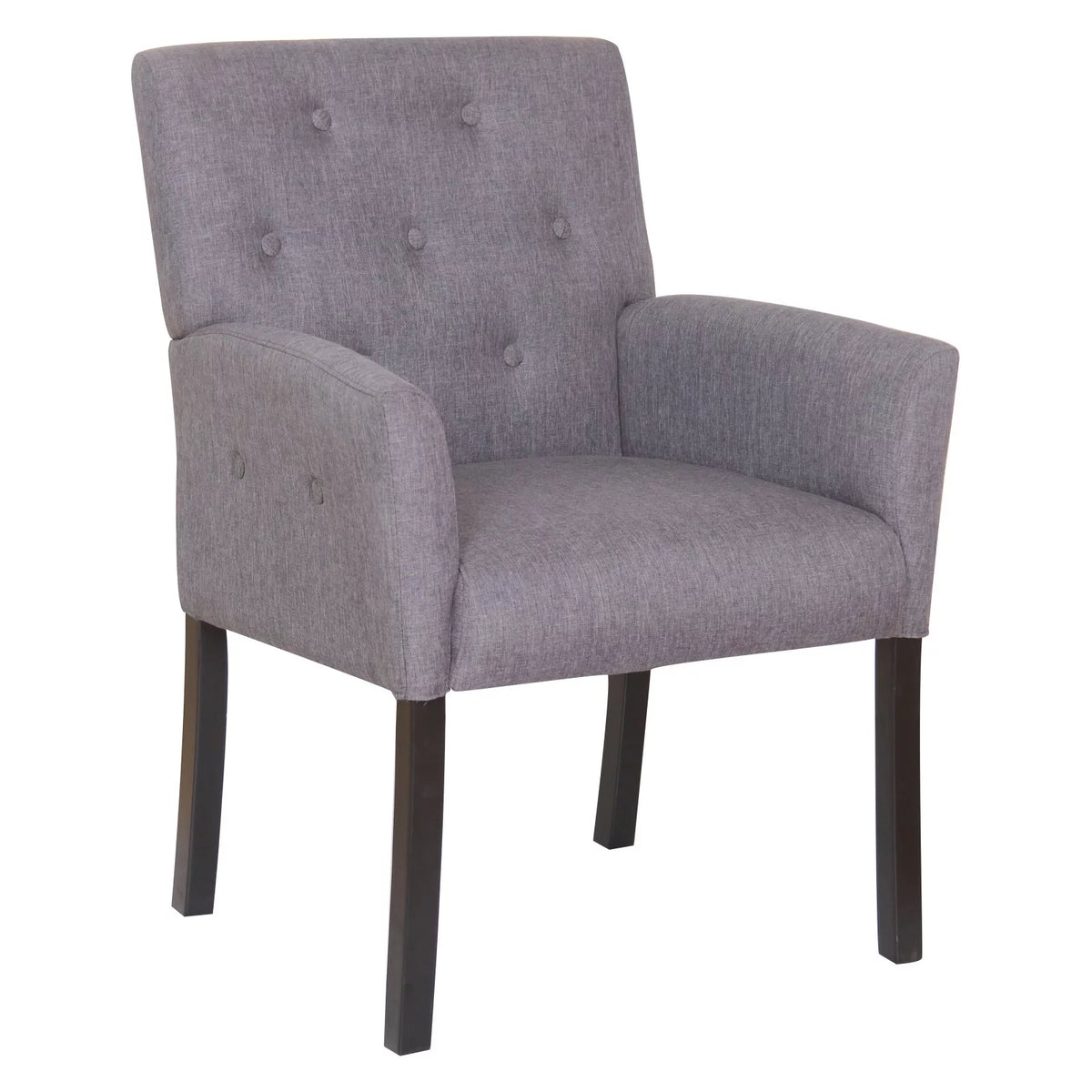 Slate Gray Button-tufted Accent Chair T115
