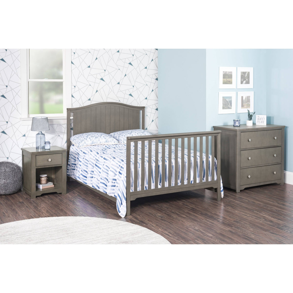 Full Size Bed Rails - Matte White R469