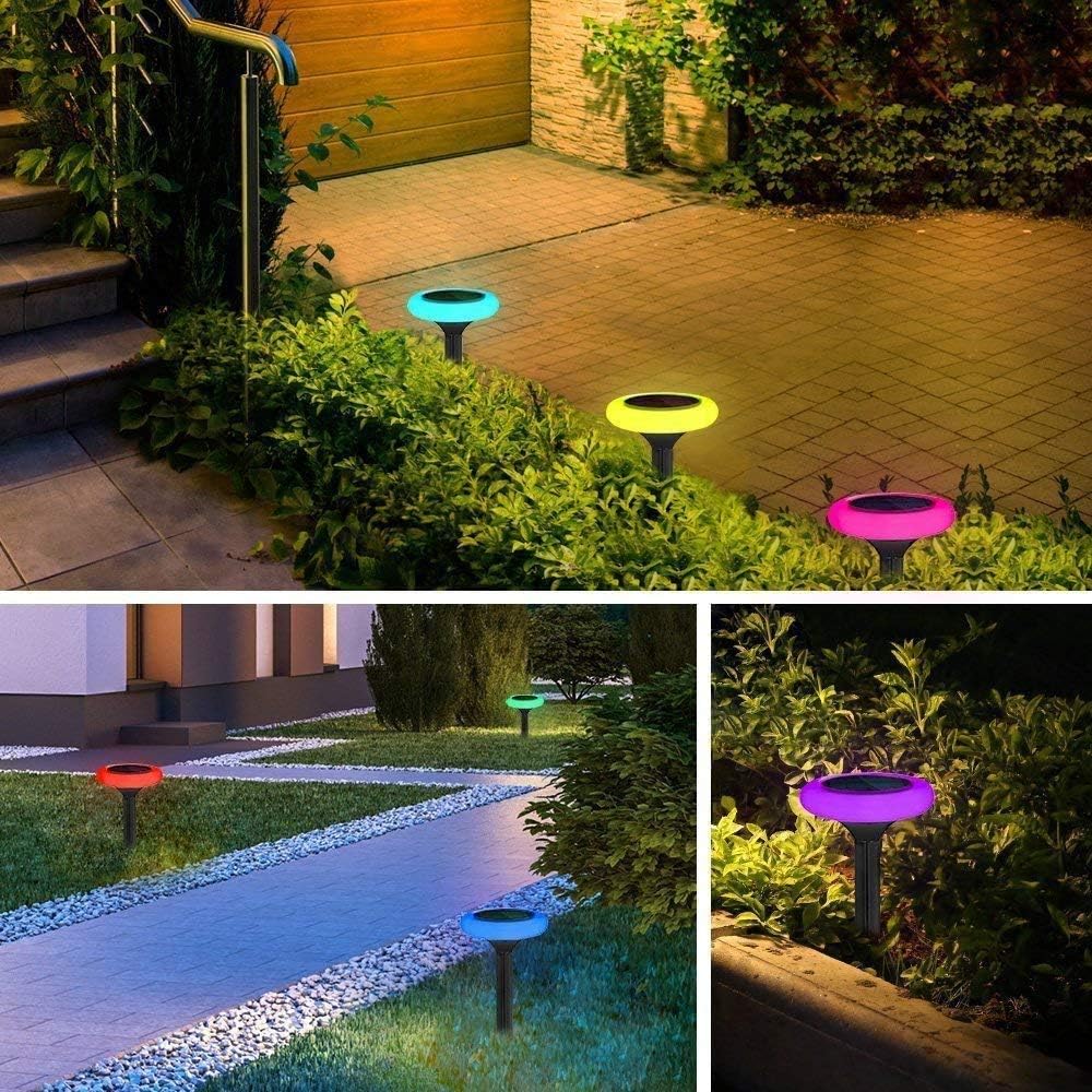 7 Color Solar Pathway Lights (4Pack) K292