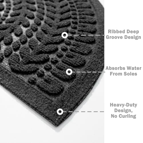 Half Circle Door Mat 17”x30” G681
