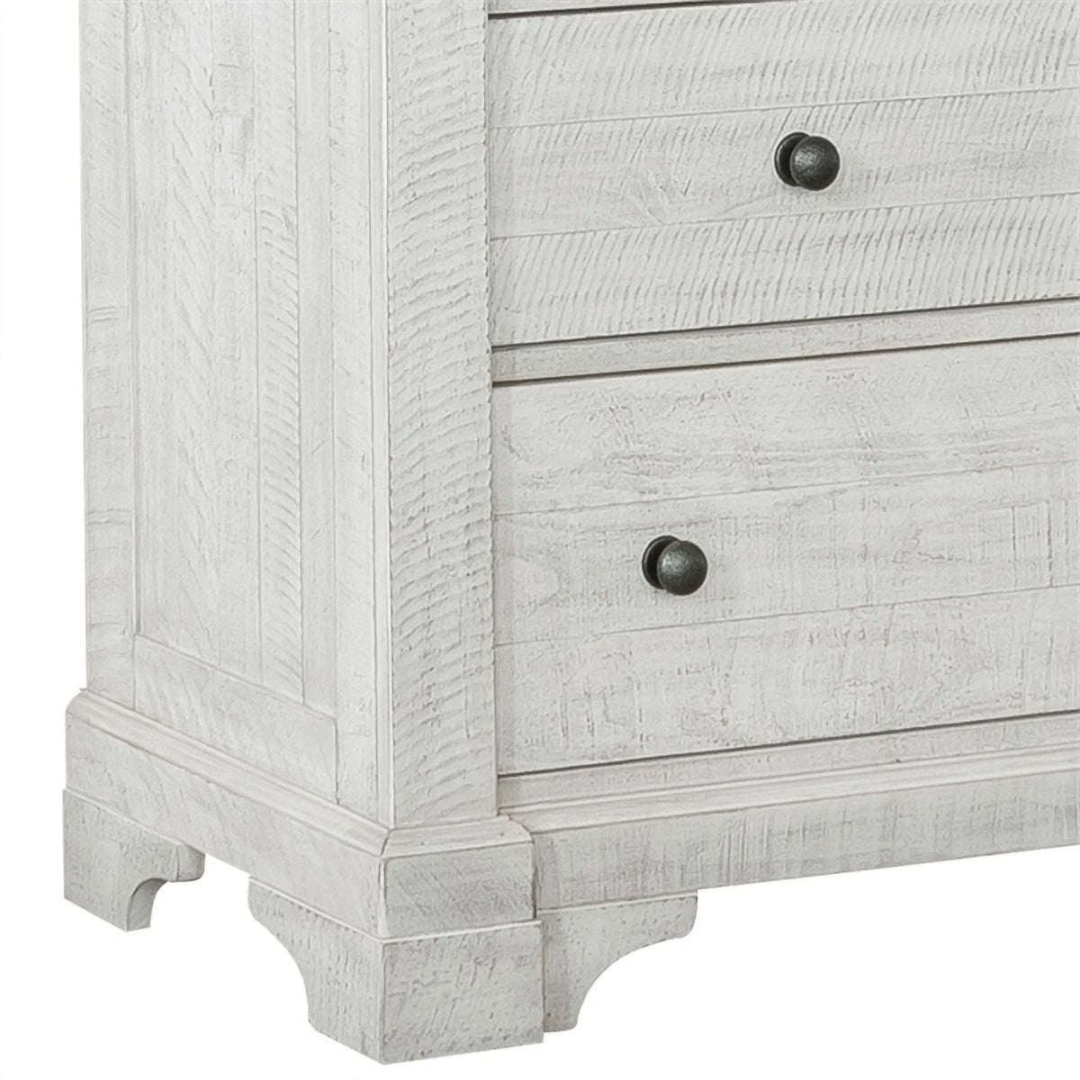 10 Drawer Wood Dresser White B202
