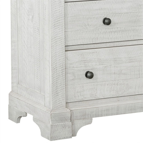 10 Drawer Wood Dresser White B202