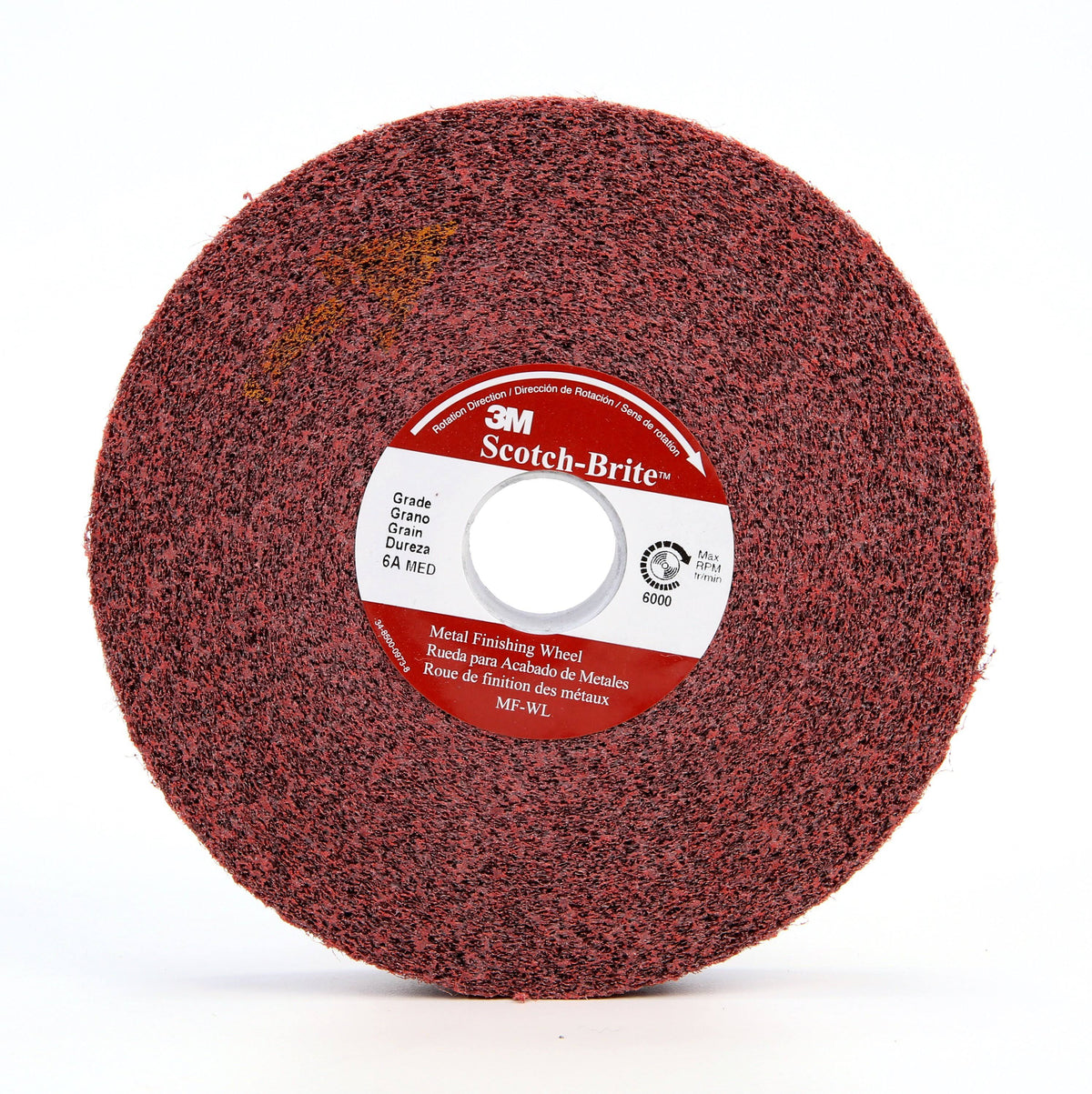 Metal Finishing Wheel, 10 in x 2 in x 5 in M38393