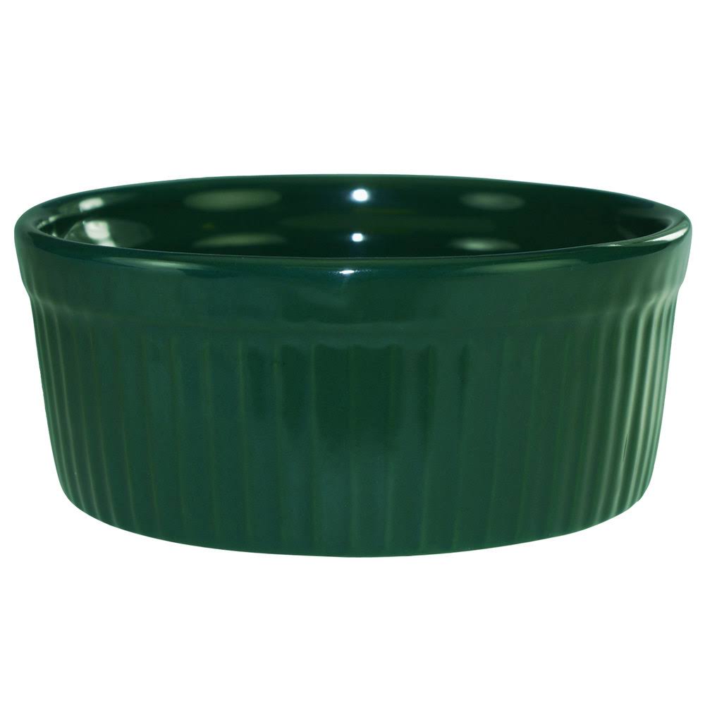 Green Stoneware Fluted Souffle / Ramekin - 36/Case M41412