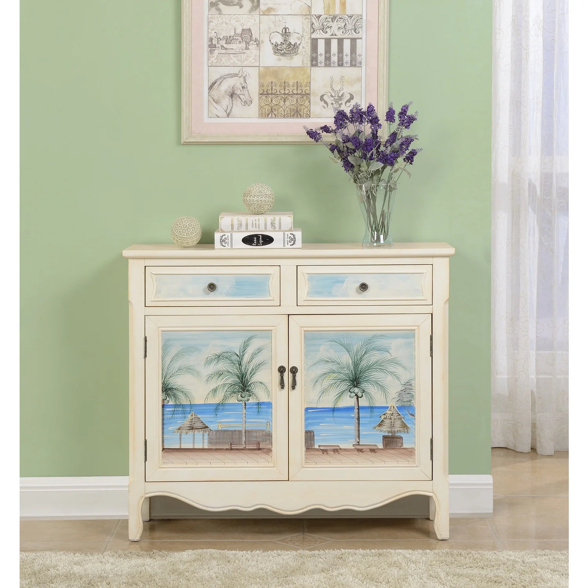 Two Drawer Two Door Cupboard T5728