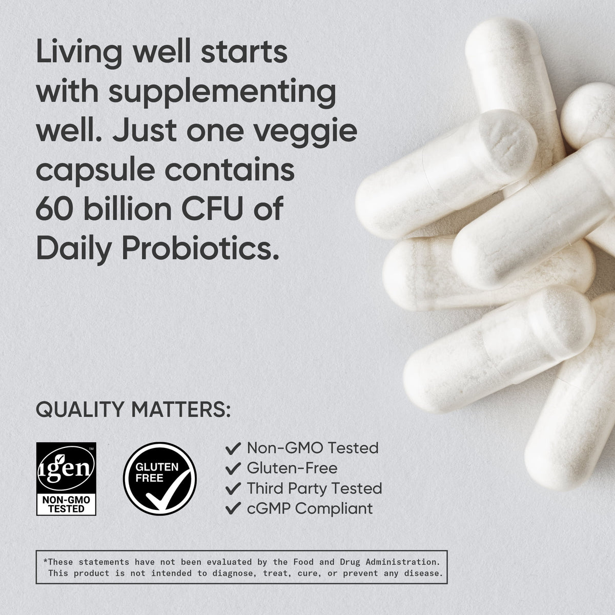 Probiotic Blend 60 Billion CFU 30 Veggie Capsules V540426