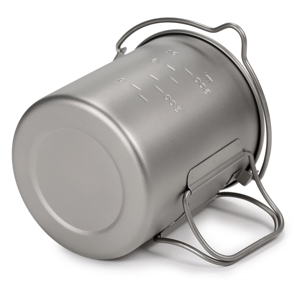 750ml Titanium Pot with Lid and Foldable Handle U8206