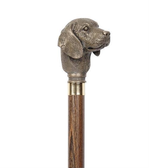 Bronze Walking Cane with Moulded Top W2864