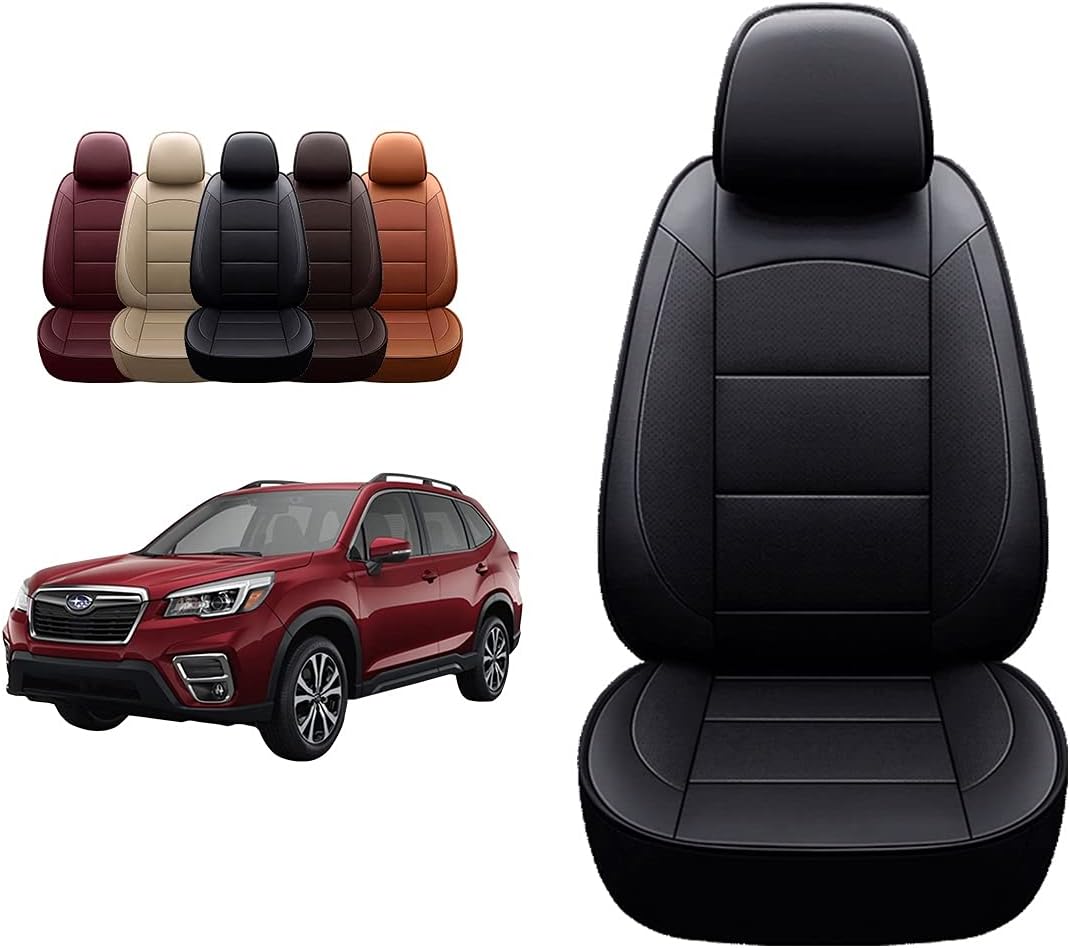 Black Leather Seat Covers for Forester T13919