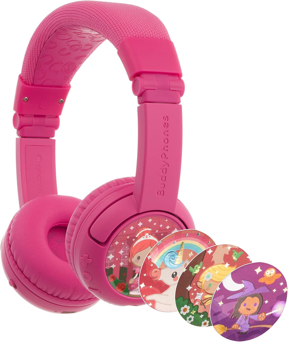 Rose Pink Kids Wireless Bluetooth Headphones Pack of 2 A835773