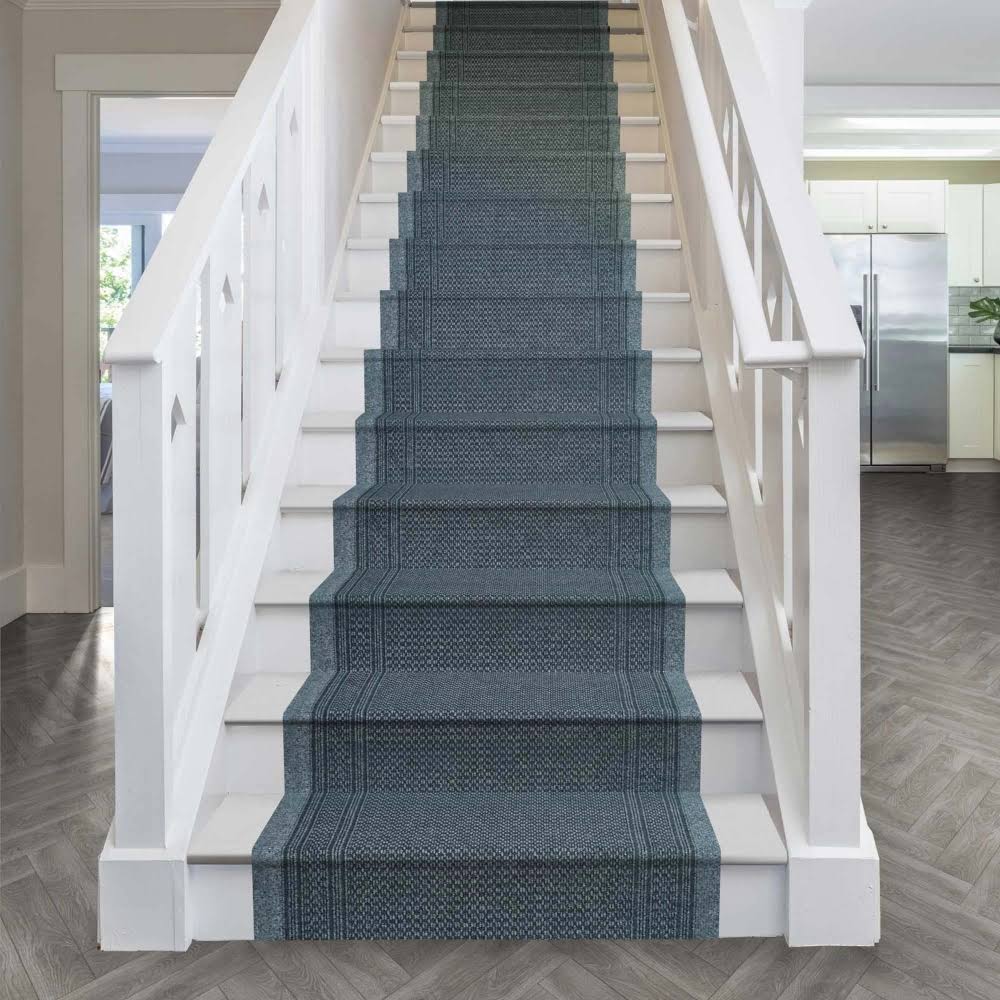 Aztec Gray Stair Carpet Runner 6 foot Q39966