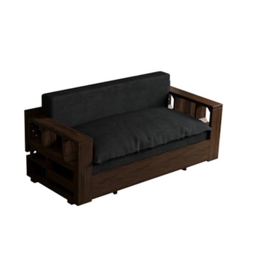 Beige Velvet Convertible Sleeper Sofa Bed M951