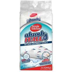 Absorbent Pet Stain & Odor Towels Q73619