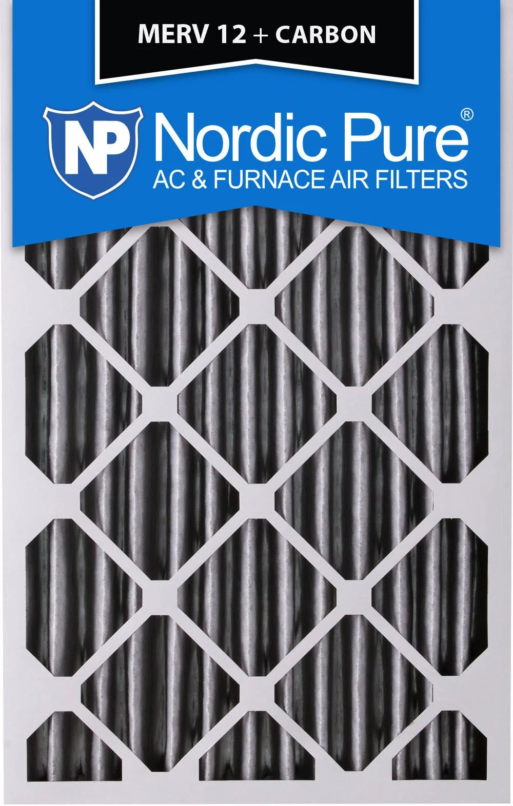 18x24x4 MERV 12 Pleated Carbon Air Filters 6 Pack Y8790