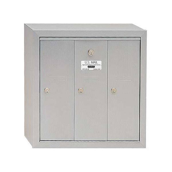 Aluminum 3 Door Vertical Mailbox E9484