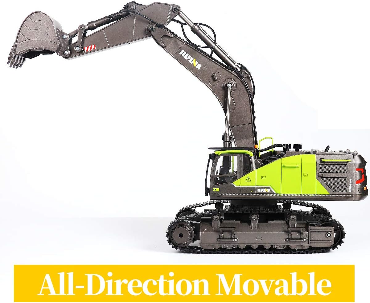 RC Excavator Toy with LED Light Sounds A7236