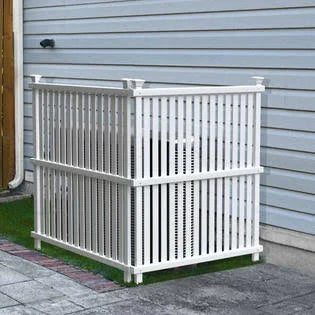 White 2 Panels Outdoor Privacy Screen Fence Set U537