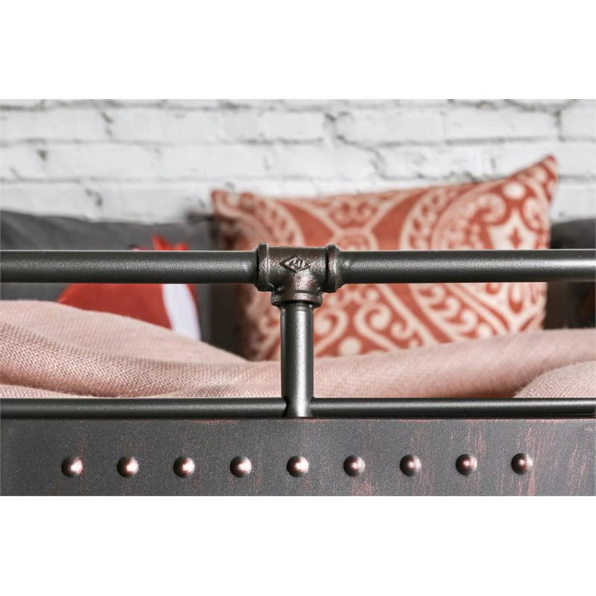 Full Over Queen Bunk Bed Antique Black O12476