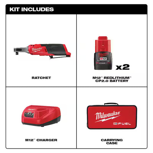 12V Lithium-Ion Brushless Cordless High Speed 3/8 in. Ratchet Kit I420