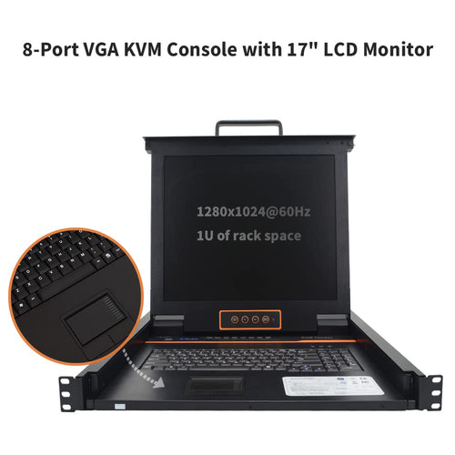 17" LCD Rackmount KVM Console with VGA Switch L2562