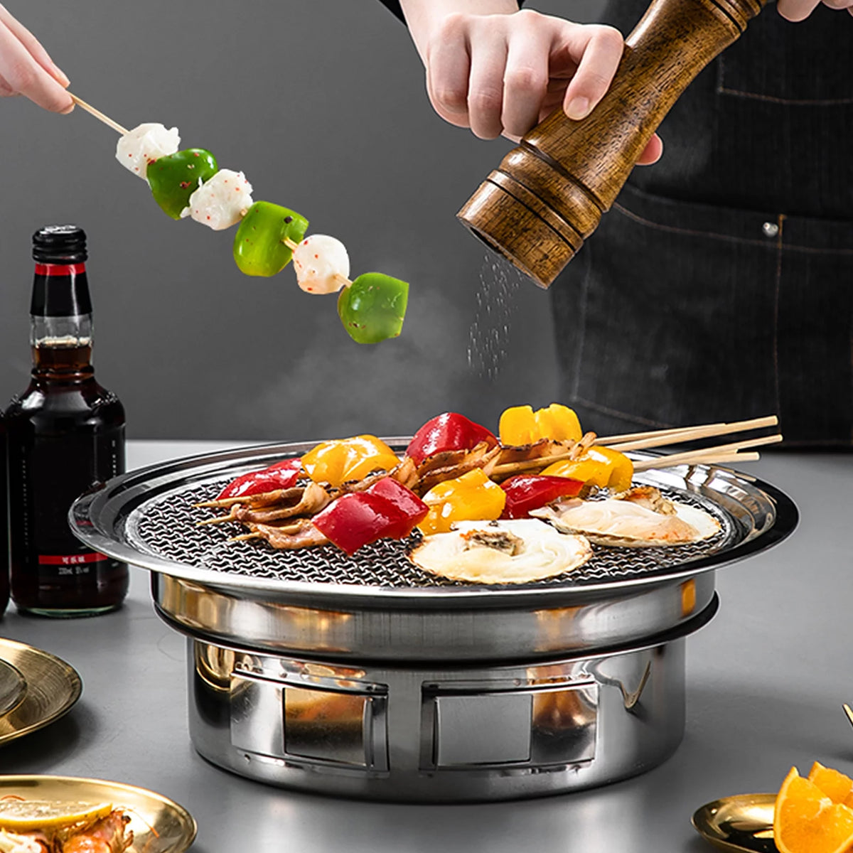 Portable Stainless Steel Charcoal Grill S3684
