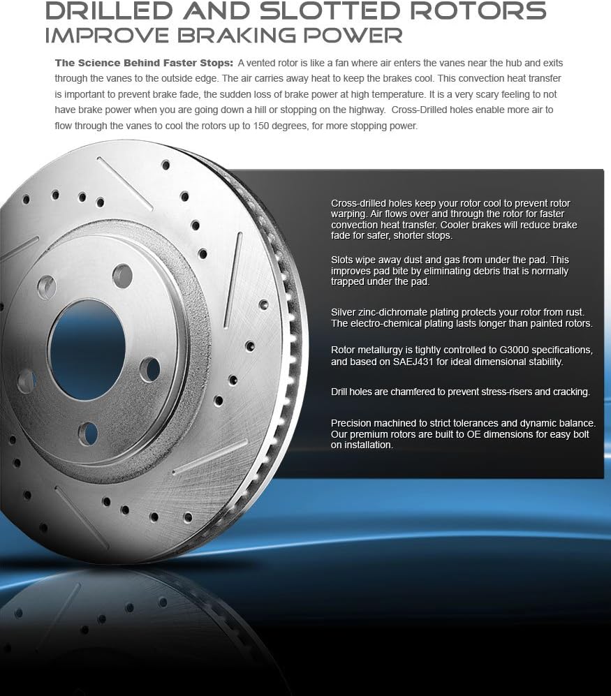 Rear Brake Rotors Set of 2 V32166