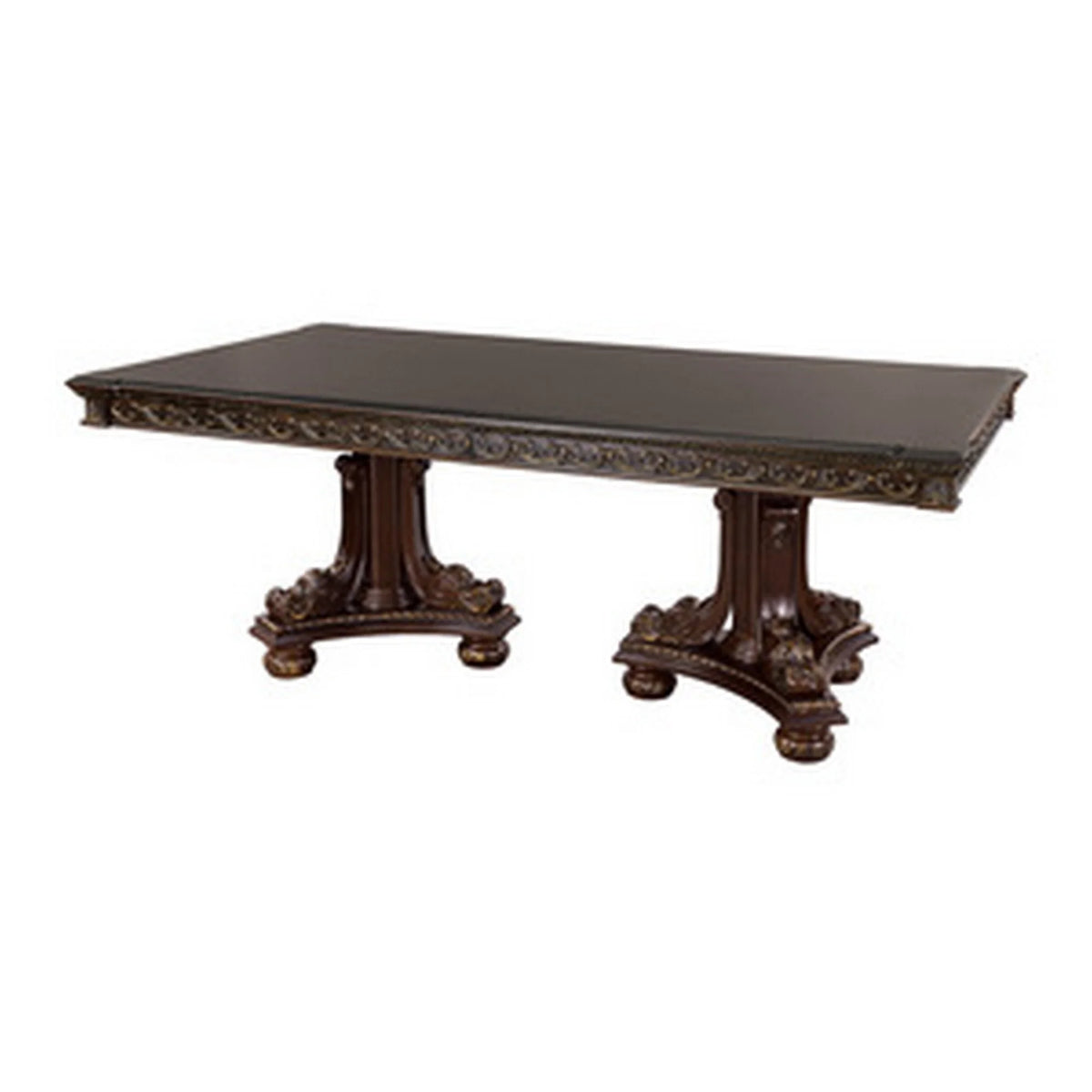 Brown Extendable Dining Table Y645