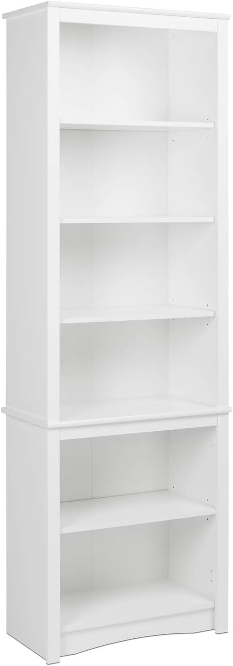 White Tall Bookcase Z63778
