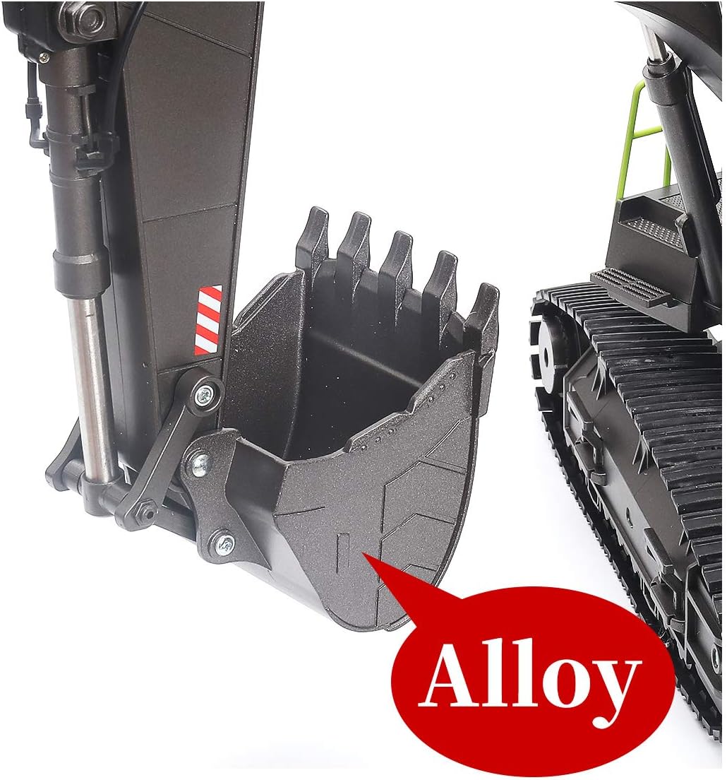 RC Excavator Toy with LED Light Sounds A7236