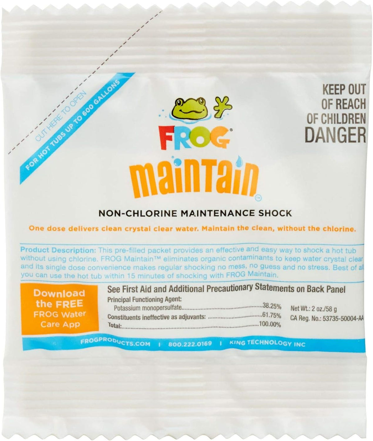 5 Pack Spa Frog Serene Replacement Cartridges with 4 Maintain Non-Chlorinated Shock Packets I107