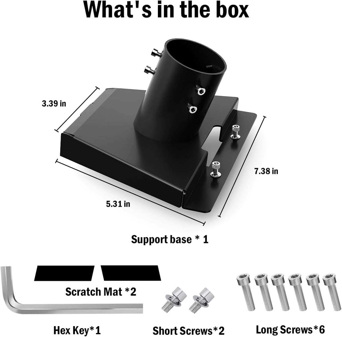 Black Starlink Gen 3 Roof Mount Adapter F9705