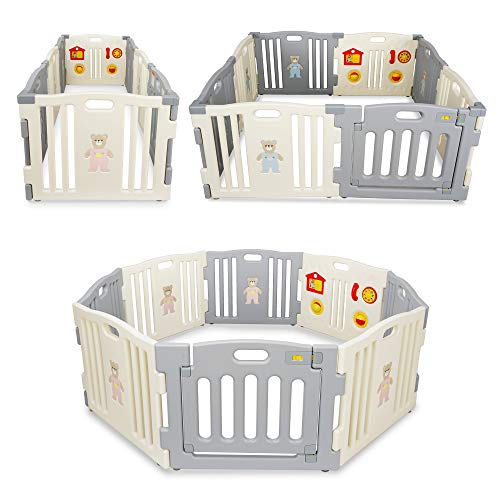 8 Panel Baby Playpen (Blue) P194597