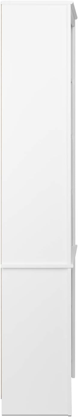White Tall Bookcase Z63778