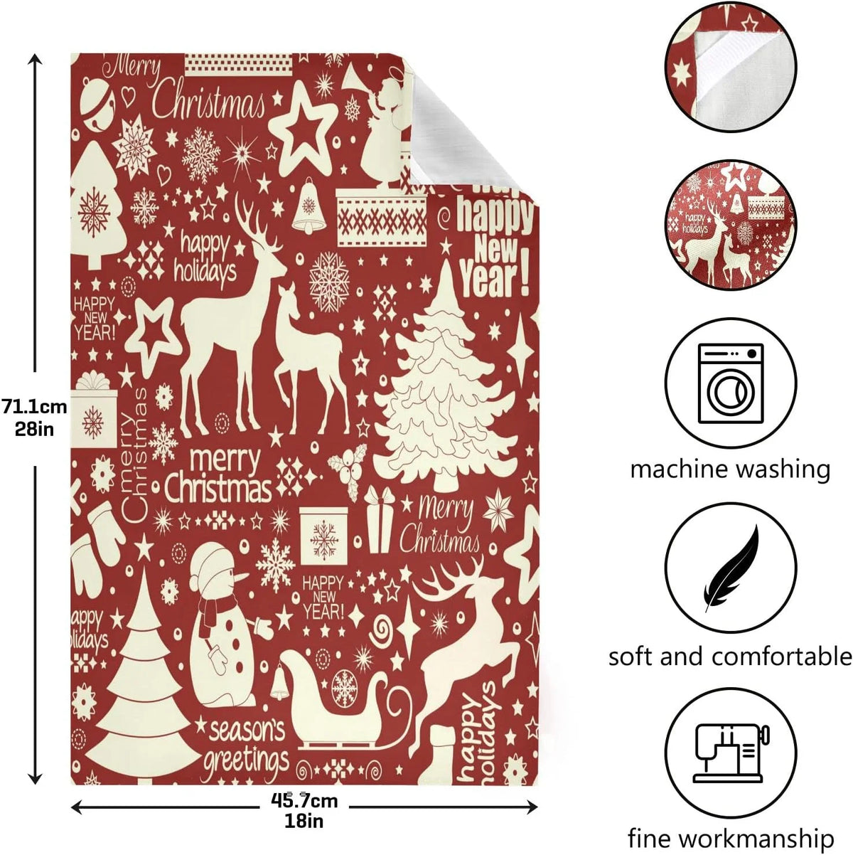6Pcs Kitchen Dish Towel Set Q726828