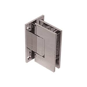Antique Brushed Nickel Adjustable Wall Mount Full Back Plate Hinge B709646