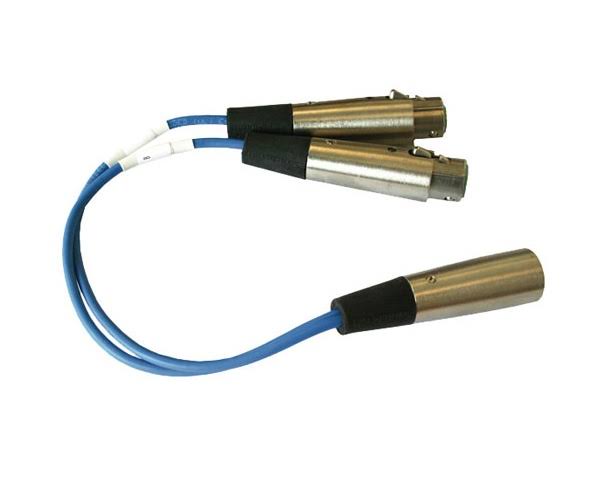 Y Adapter, 2 x 3-Pin XLR to 6-Pin XLR Y38385