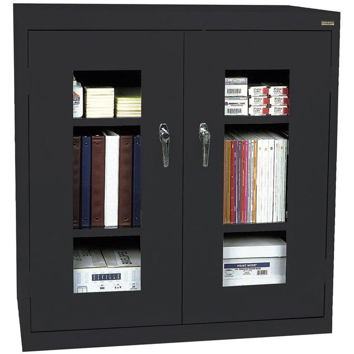 Black Counter Storage Cabinet Q988133