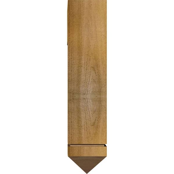 4x22W x 15 1/2x22D x 18x22H Fleur De Lis Arts & Crafts Ironcrest Rough Sawn Bracket, Western Red Cedar D891719