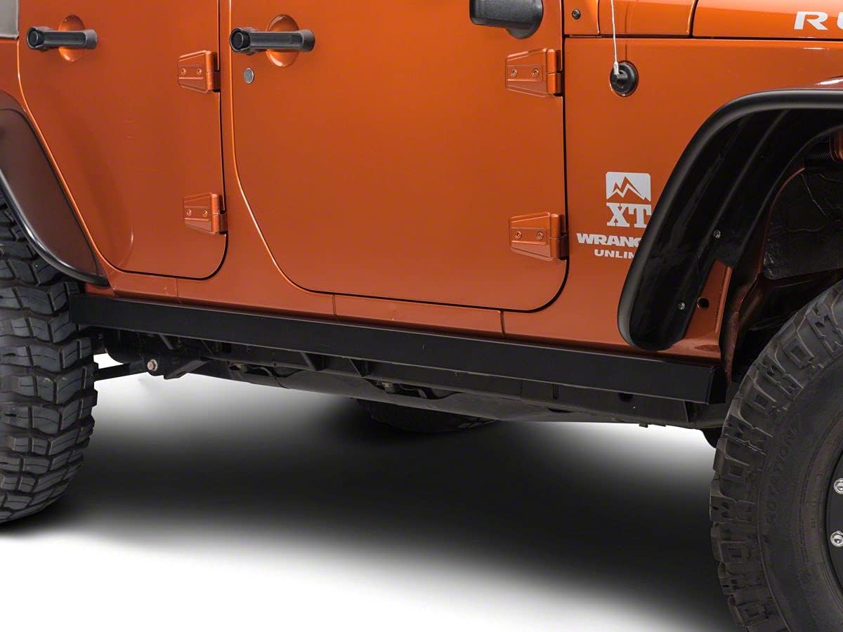 Textured Black Rubi Rails for Jeep Wrangler JK 4-Door W5958