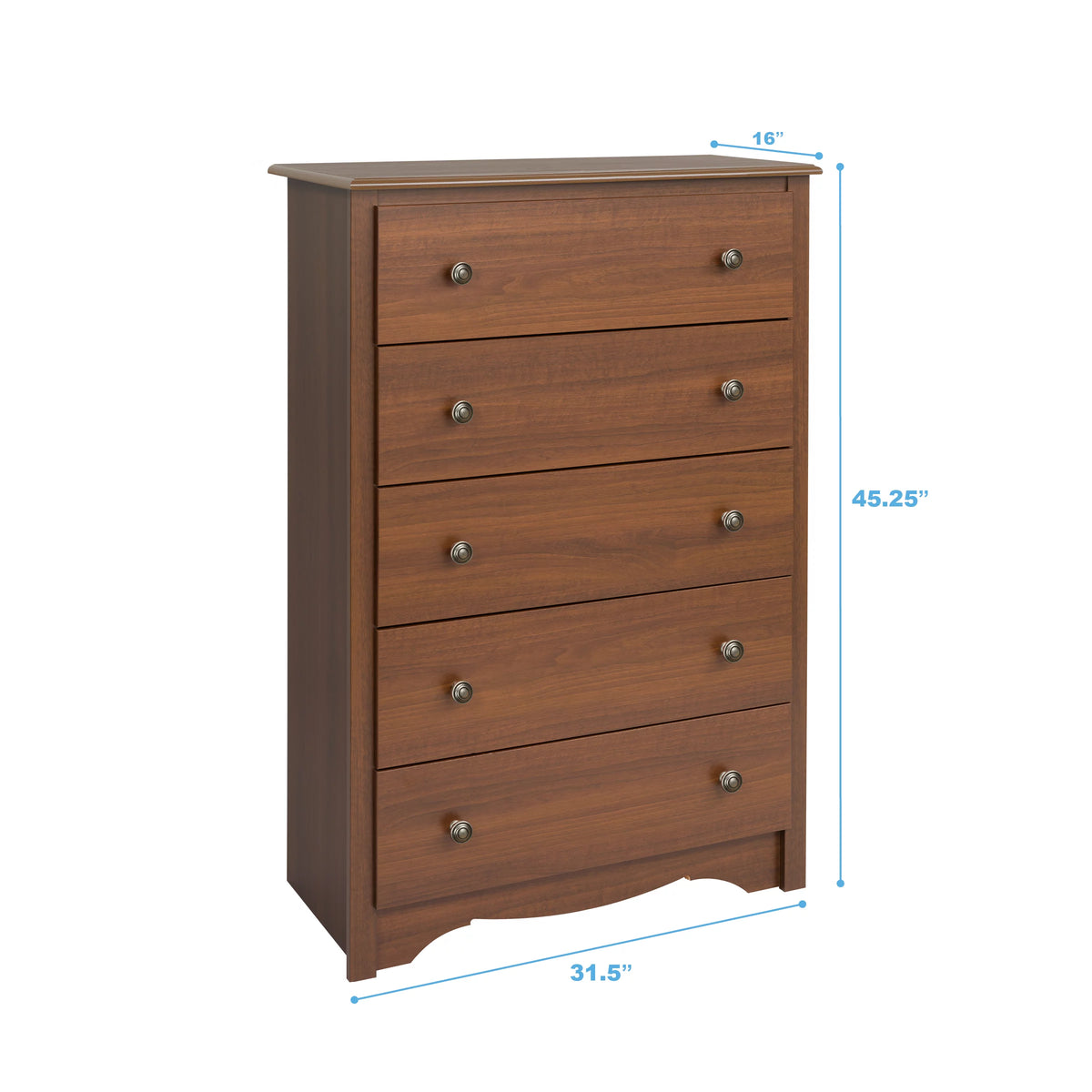 Cherry 5-Drawer Dresser N233200