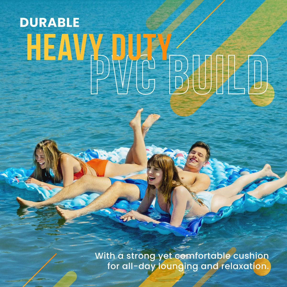 Heavy Duty Inflatable Water Mattress Float and Raft J465683