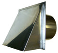 7 inch Round Stainless Steel Wall Vent Cap with Screen G7367
