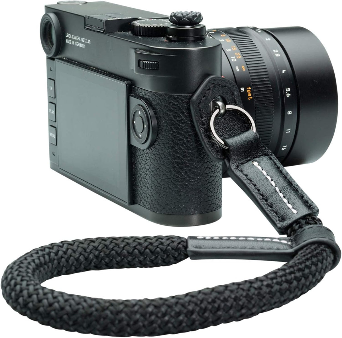 Rope Camera Strap with Leather Ends S554